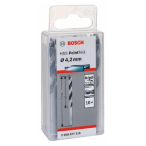 BOSCH HSS spiralna burgija PointTeQ 4,2 mm 260857721010 komada