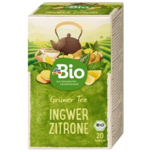 DM BIO zeleni čaj sa đumbirom i limunom 40g