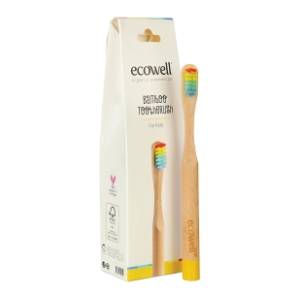 ECOWELL četkica za zube od bambusa 1kom