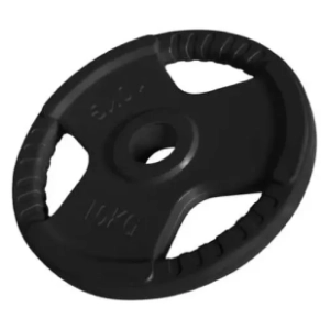GORILLA SPORTS crni gumirani olimpijski teg 10 kg