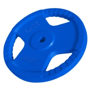 GORILLA SPORTS plavi gumirani teg 20 kg