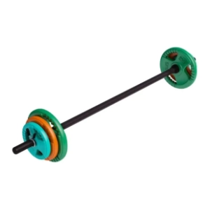 GORILLA SPORTS šipka za aerobik sa tegovima i oprugama 20 kg