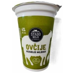 Kiselo mleko ovčije STADO MOJE 6%mm 380g