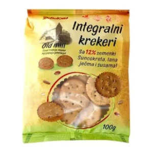 Krekeri DELICIUS Old mill integralni 100g