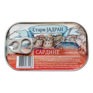 Sardina STARI JADRAN u paradajz sosu 95g
