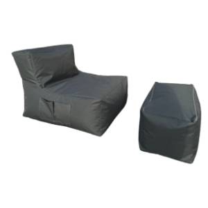 Baštenski lazy bag set ATELIER DEL SOFA XXL Sedir sivi