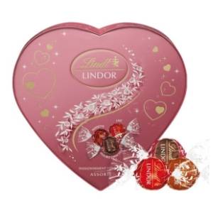 Bombonjera LINDT Lindor assorted srce 160g