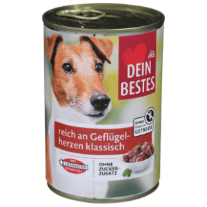 DEIN BESTES hrana za pse bogata živinskim srcima 400g