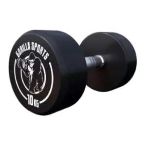 GORILLA SPORTS okrugla gumirana bučica 10 kg