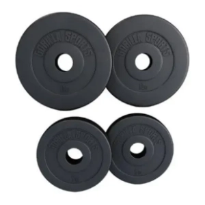 GORILLA SPORTS set plastičnih olimpijskih tegova 30 kg 2x5 + 2x10 kg