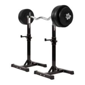 GORILLA SPORTS stalak za šipku i EZ šipka sa tegovima 35 kg