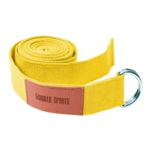 GORILLA SPORTS žuti kaiš za jogu