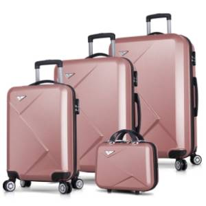 MYVALICE set kofera Zoozie Bags Diamond roze 4kom 8244