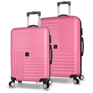MYVALICE set kofera Zoozie Bags roze 2kom 8449