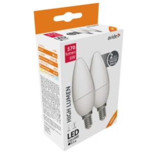 AVIDE LED set sijalice E14 6W 4000K 2kom