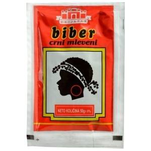 Biber UNIJAPAK crni mleveni 50g