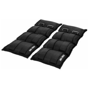 GORILLA SPORTS crni tegovi za zglobove 2 x 3 kg