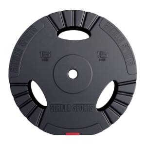GORILLA SPORTS plastični teg sa rukohvatima 15 kg
