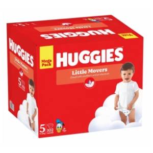 HUGGIES pelene Little Movers 5 102kom