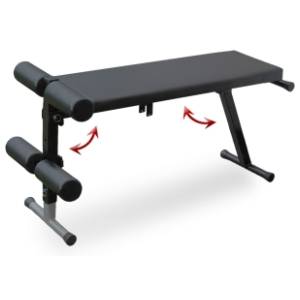 IRON SPORT kosa klupa za trbušnjake sa dodatnom za noge