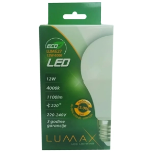 LUMAX LED sijalica E27 12W Eco Lume 4000K