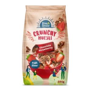 Musli RISE&SMILE Crunchy jagoda i čokolada 350g