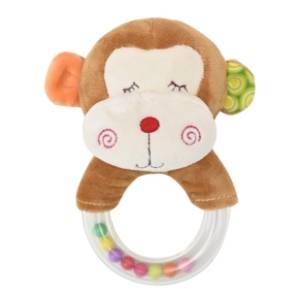 Plišana igračka zvečka ring majmunče LORELLI BERTONI