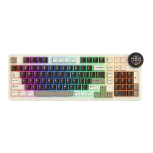 ROYAL KLUDGE bežična tastatura N99 Cream Switch Mocha Grey US