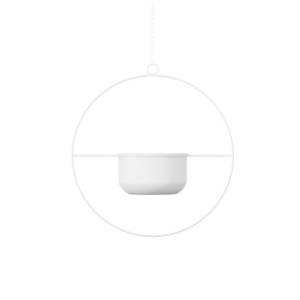 Saksija WALLXPERT Decorative pot 40x40x17cm bela
