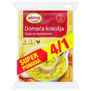 Supa ALEVA kokošija bistra 4x45g