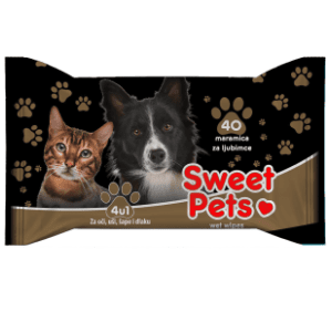 SWEET PETS vlažne maramice za kućne ljubimce 40kom