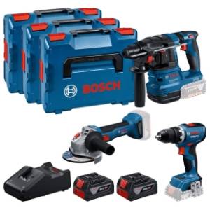 BOSCH aku set GSR 18V-65 + GBH 18V-22 + GWS 18V-85,0Ah 0615A5009G