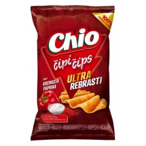Čips CHIO ultra rebrasti kremasta paprika 80g