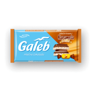 Čokolada GALEB lešnik karamela 100g