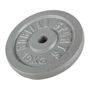 GORILLA SPORTS teg od livenog gvožđa (10 kg / Srebrni)
