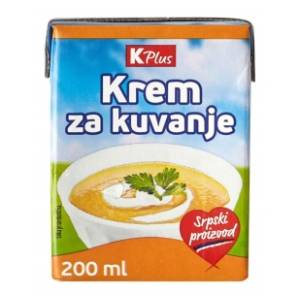 Krem za kuvanje K PLUS 200ml