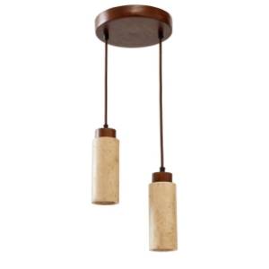 OPVIQ visilica 2x10W GU10 Babıl B Walnut