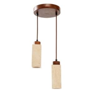 OPVIQ visilica 2x10W GU10 Mule B Walnut