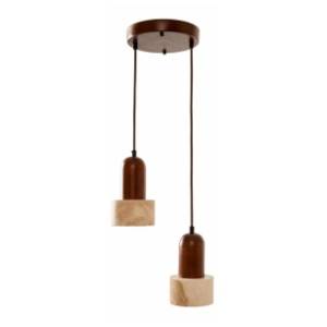 OPVIQ visilica 2x40W E27 Loer B Walnut