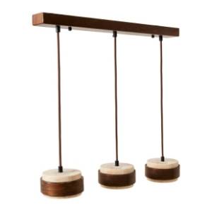 OPVIQ visilica 3x40W E27 Loer C Walnut 328961