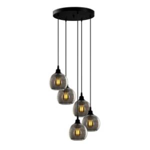 OPVIQ visilica 5x40W E27 Smoked 032
