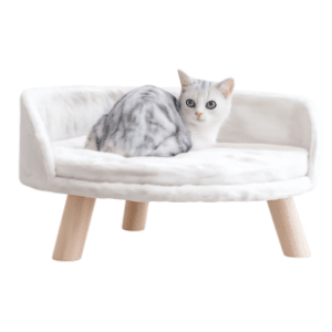 PAWS & WHISKERS Diana krevet za mačke beli