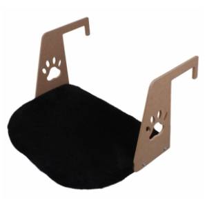 PAWS & WHISKERS Riana krevet za mačke crni