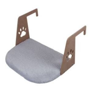 PAWS & WHISKERS Riana krevet za mačke sivi