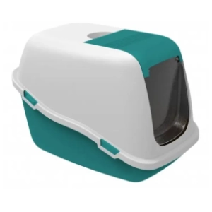 PETMAX Comfort toalet za mačke 57x39x41cm tirkiz