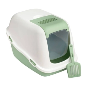 PETMAX Comfort toalet za mačke 57x39x41cm zeleni