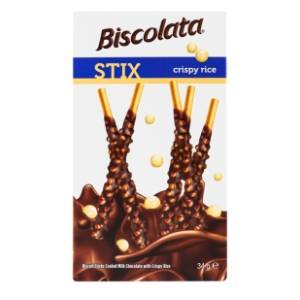 Štapići BISCOLATA stix crispy rice 34g