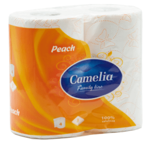 Toaletni papir CAMELIA breskva 3sloja 4kom