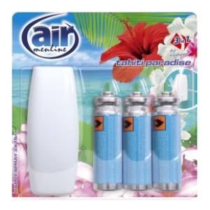 AIR MENLINE mini osveživač i aparat tahiti paradise 3x15ml