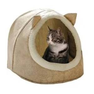 ALBERTO DESIGN kućica za mačke 34x35x45cm bež